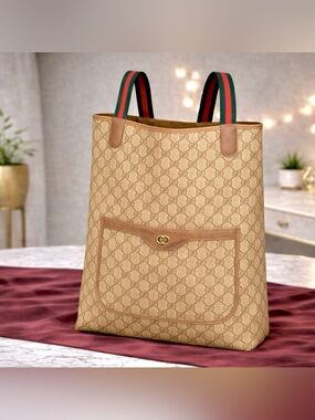 Gucci Sherry Line GG Canvas Tote